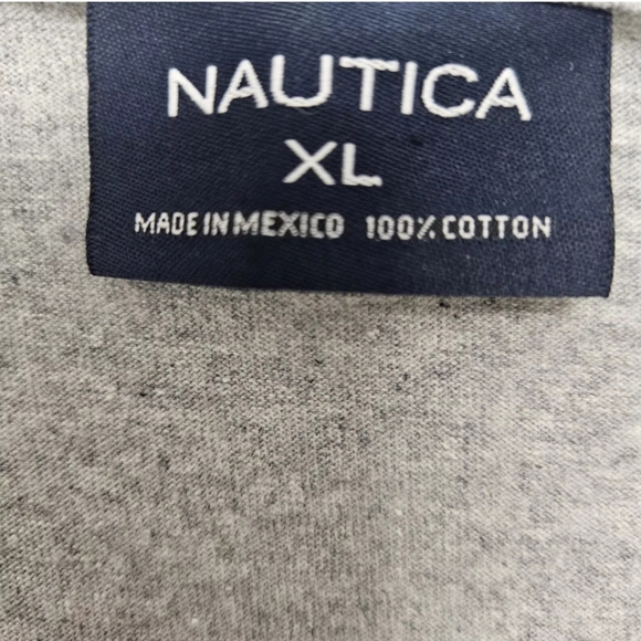 Nautica T-Shirt Size XL Heather Gray Small Sailboat Graphic on Front Chest Y2K? - Picture 7 of 8
